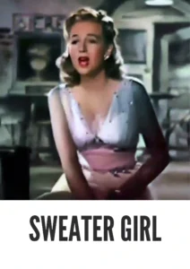 Sweater Girl 1942 Colorized